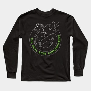 The Real Kent Ghostbusters Outline Logo Long Sleeve T-Shirt